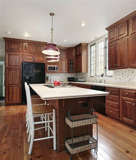 pictures of black stainless steel appliances with oak cabinets|kitchen remodels with oak cabinets.